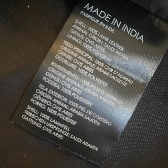 Club Monaco Leather Jacket, New Unworn - Picture 3 of 4